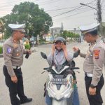 Ciptakan Kelancaran Lalu Lintas, Satlantas Polres Tanjung Balai laksanakan Pengaturan Jalan Pagi Hari