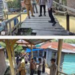 Dukung Program Pemerintah, Polres Tanjung Balai Survei Perbaikan Jembatan Merah Putih Oplus_16908288