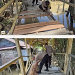 KAPOLSEK TELUK NIBUNG PIMPIN DAN AWASI RENOVASI JEMBATAN MERAH PUTIH Oplus_16908288