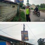Cegah Kecelakaan di Jalur Kereta Api, Sat Lantas Polres Tanjung Balai Pasang Spanduk Imbauan Oplus_16908288