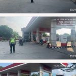 Antisipasi Kelangkaan BBM, Sat Lantas Polres Tanjung Balai Patroli di Sejumlah SPBU