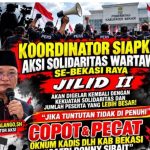 Bupati Baru Dilantik, Solidaritas Wartawan Bekasi Kawal Tiga Tuntutan